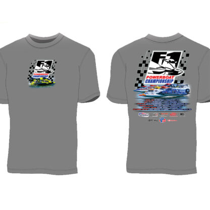 F1 Powerboat Championship - Schedule shirt -Gray