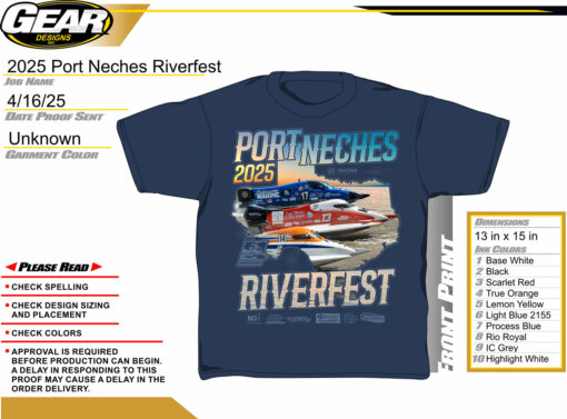Port Neches T-Shirt – 2025